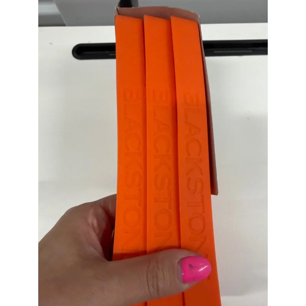 Blackstone 2 Section Egg Ring Tray 3 Pack Orange Silicone Griddle Accessory 5600